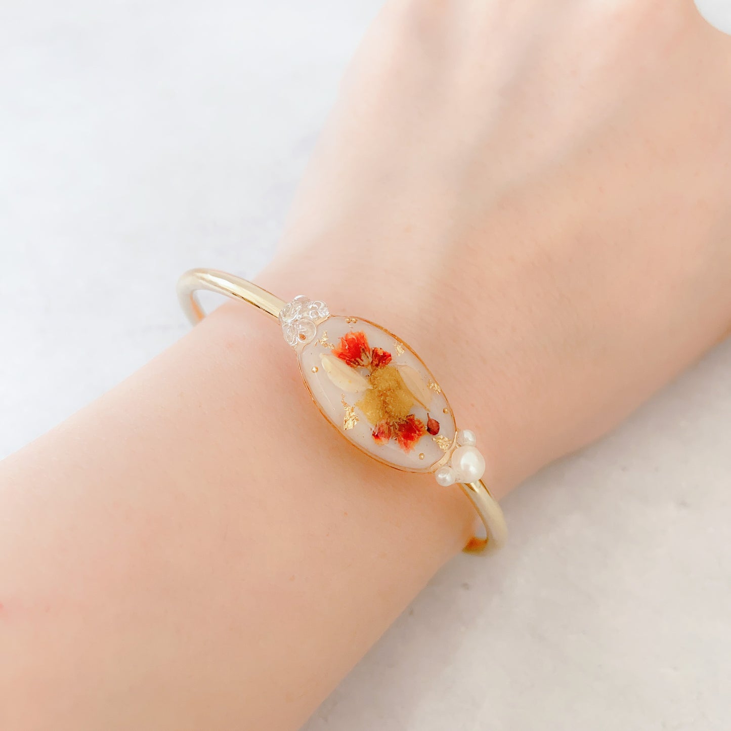 Bangle - mimosa and rice